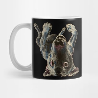 Upside Down Creeper Bull Terrier Mug